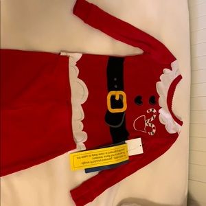 Xmas Santa pajamas for toddler girl 2t